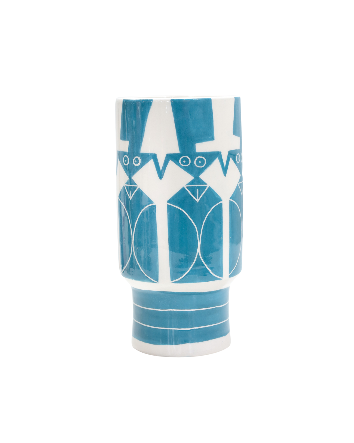 Peacock Blue | Medium Dance Vase