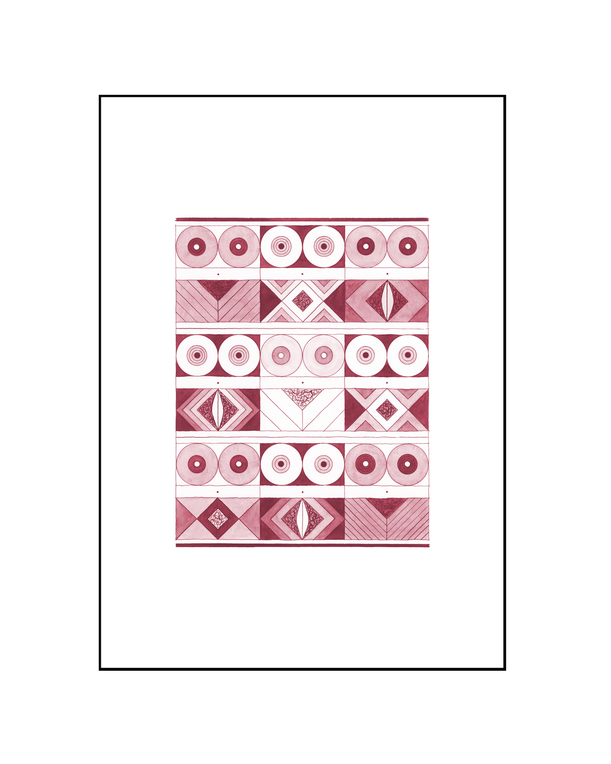Burgundy Print | Women