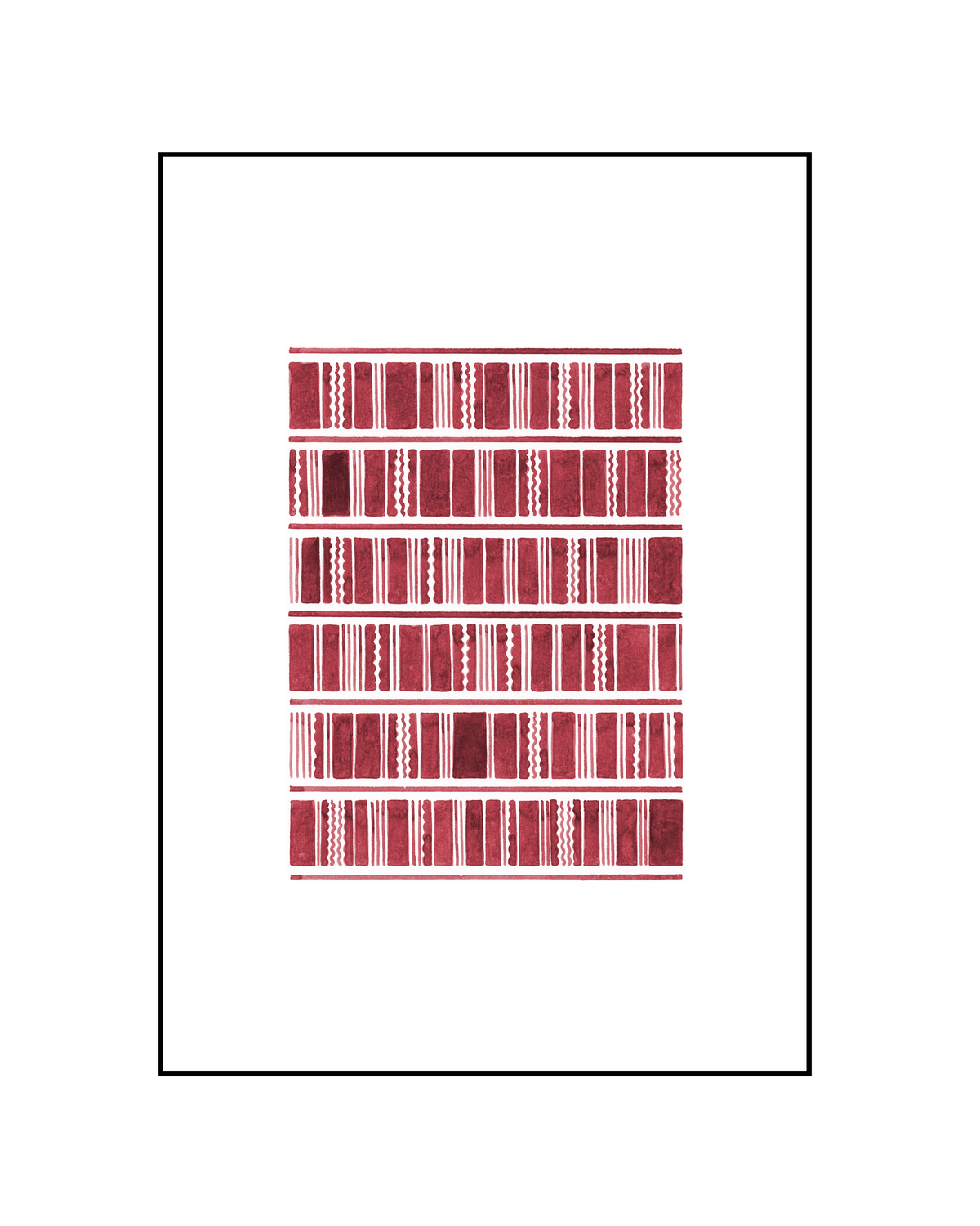 Burgundy Print | Rhythm