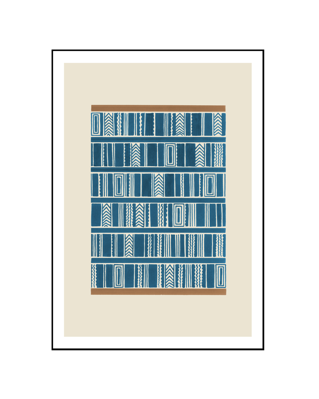 Peacock Blue Print | Geometric II