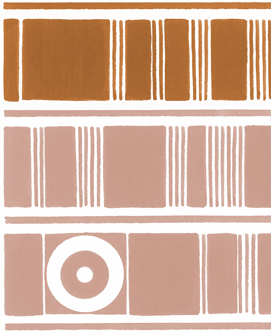 Pink-Black-Brown Geometric