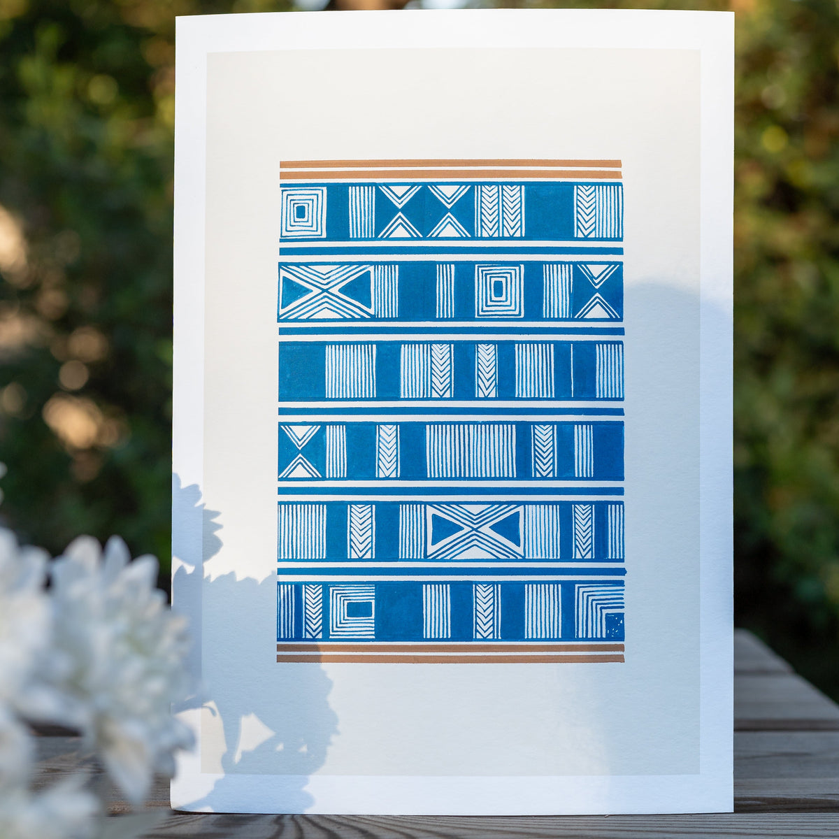 Peacock Blue Print | Geometric III