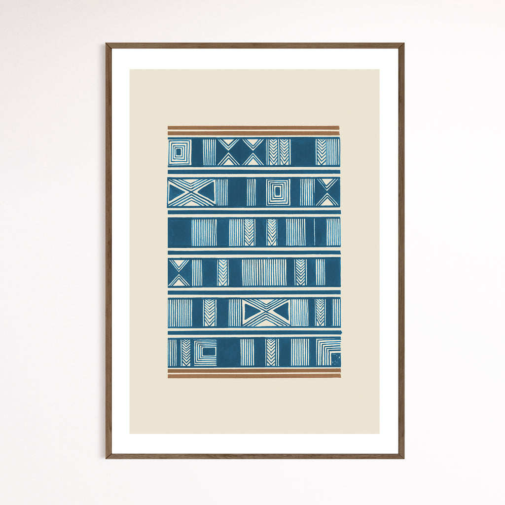 Peacock Blue Print | Geometric III