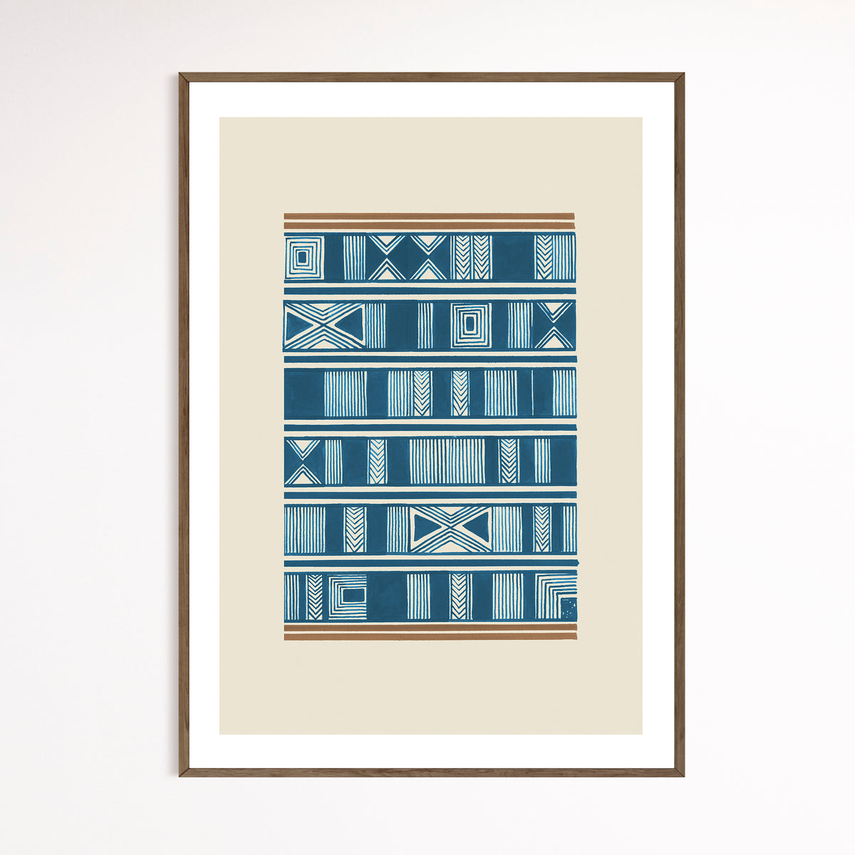 Peacock Blue Print | Geometric III
