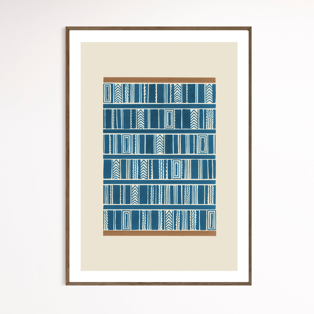 Peacock Blue Print | Geometric II