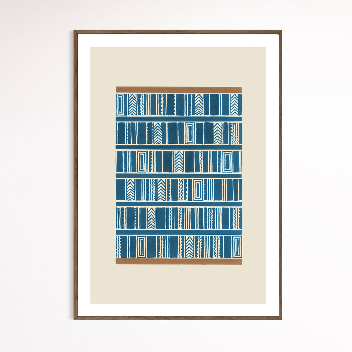 Peacock Blue Print | Geometric II