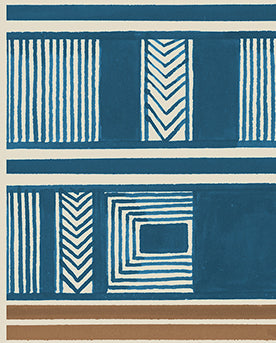 Peacock Blue Print | Geometric III
